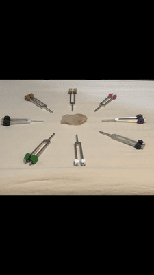 Tuning forks for Acutonics sound therapy treatment