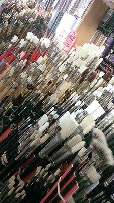 Some of the 10,000 brushes found in Lenz Arts!