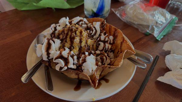 Fried ice cream was incredible!