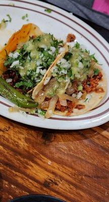 chorizo street tacos