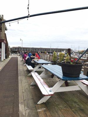 Cold day on the patio at Northwest, but it didn't stop the crowds