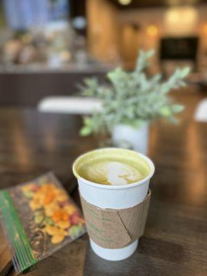 Matcha latte (+ espresso)