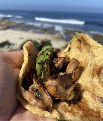 Mushroom tacos