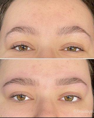 Brow Shaping Wax + Makeup application