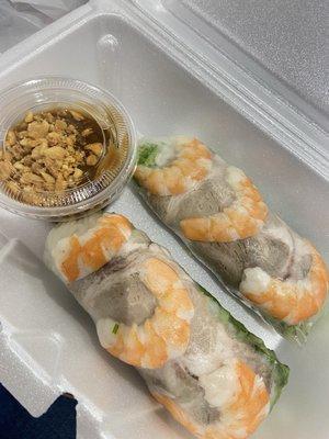 Spring rolls.