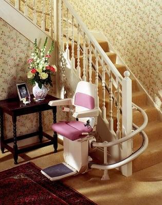 Stairlifts for curved stairs.