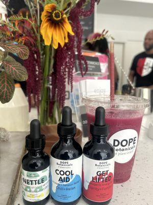 Tinctures and smoothie