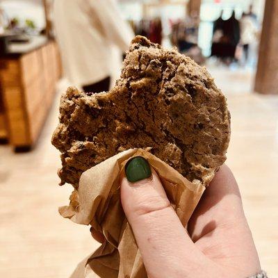 Malted milk chocolate Oreo cookie.