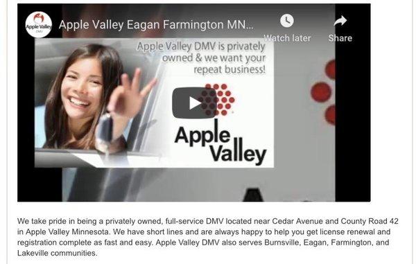 Apple Valley DMV