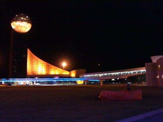 The view outside the SilverStar looking out to the Golden Moon