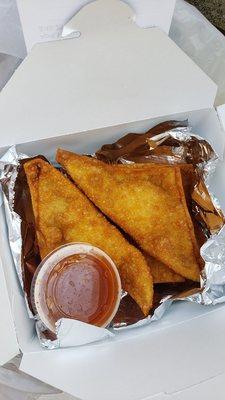 Crab Rangoons.