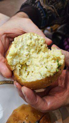 Egg salad salt bread