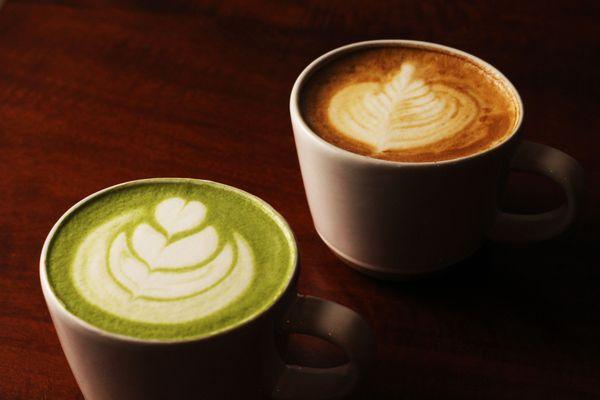 Mocha & Matcha Lattes