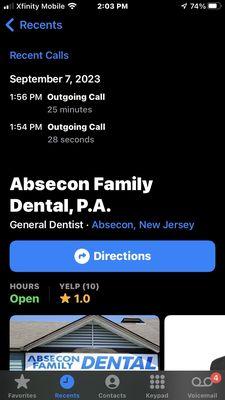 I strongly suggest if your going to this dentist to keep phone and e-mail records they lie