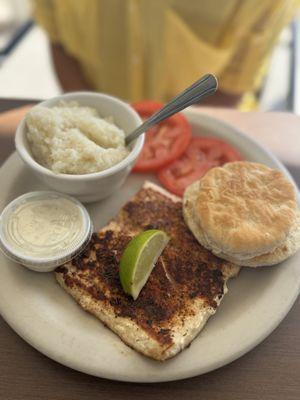 Fish & Grits blackened mahi