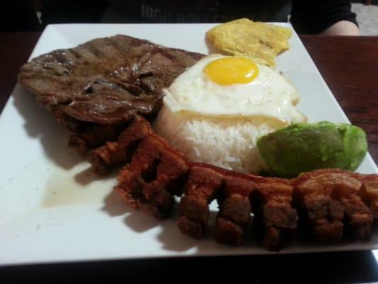 Traditional Columbian dish...Bandejo Paisa.