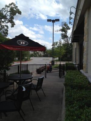 Four outdoor patio tables for nice weather days!