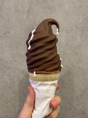 Chocolate dipped cone