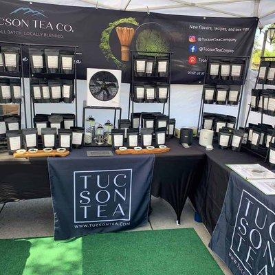 Tucson Tea Company at the St. Phillips Plaza Farmer's Market. Local business selling loose leaf teas.