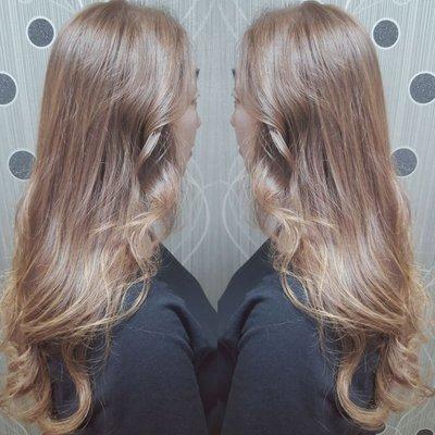 Balayage ombre Ash Brown No belch just Color