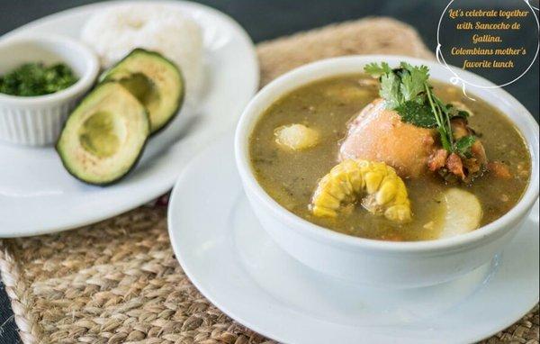 Sancocho de Gallina Colombiano en Guso's Latin Grill!