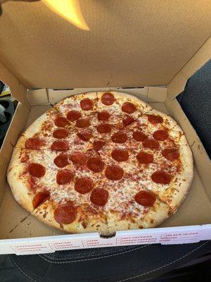 Pepperoni pizza