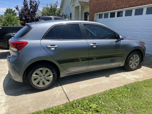 My car with newer tinted windows!!