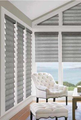 Hunter Douglas Vignette modern roman shades. Make your home dazzle! Call us today!