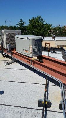 Rooftop installation of air-cooled 20kw in Brooklyn