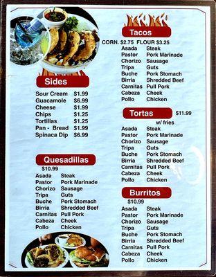 Food Menu (2 of 2)