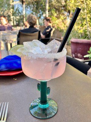 Prickly pear margarita, lots of syrup