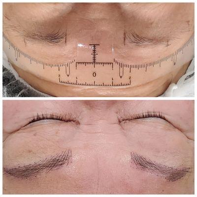 Pmu Eyebrows.  Microblading