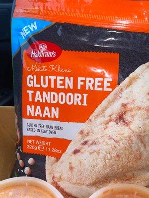 Frozen NAAN which pairs great with the freshly Made Indian food