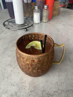 Blueberry Moscow mule!