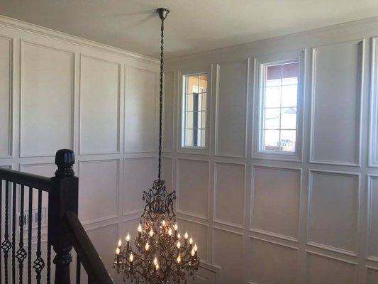 Floor to ceiling wainscoting