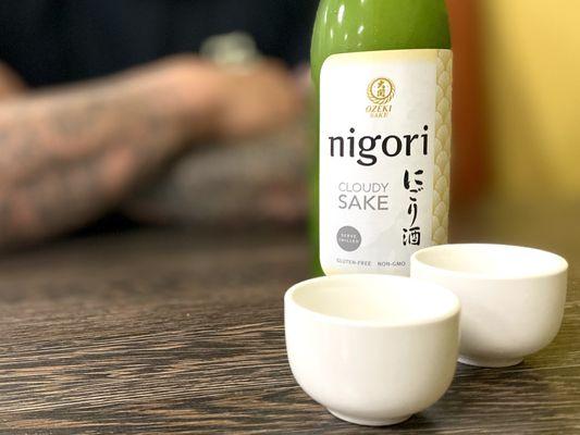 Unfiltered sake