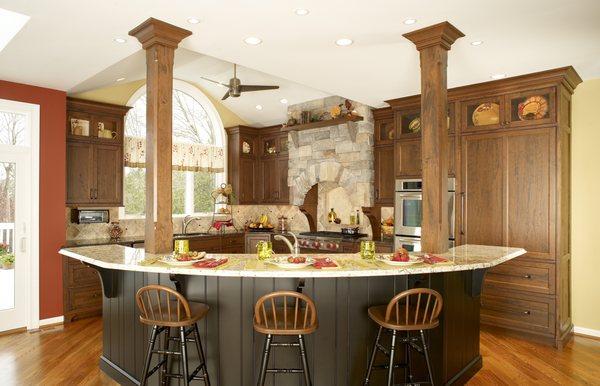 Beautiful Granite Kitchen countertops with backsplash.