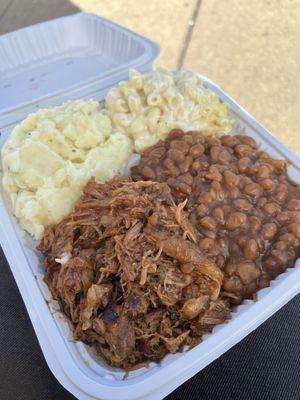 Pulled Shredded BBQ Pork Dinner