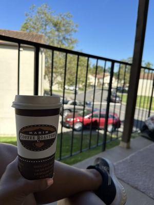 Marin Coffee on my patio