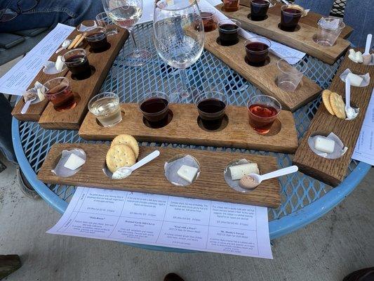 Wine and cheese pairing