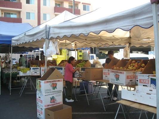 Ha's Apple Farm booth at the Long Beach Downtown Farmer's Market (every Friday)