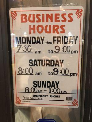 Business hours