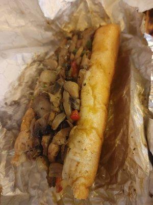 Joeffi's food truck, mushroom cheesesteak. My boyfriend chose the plain cheesesteake.