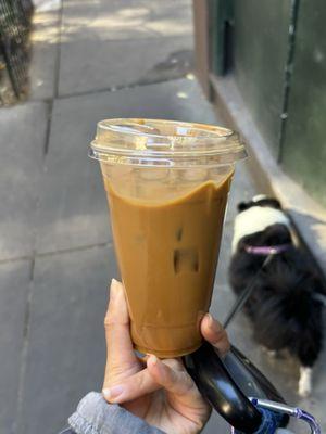 Large Iced Maple Latte w/ Oat Milk