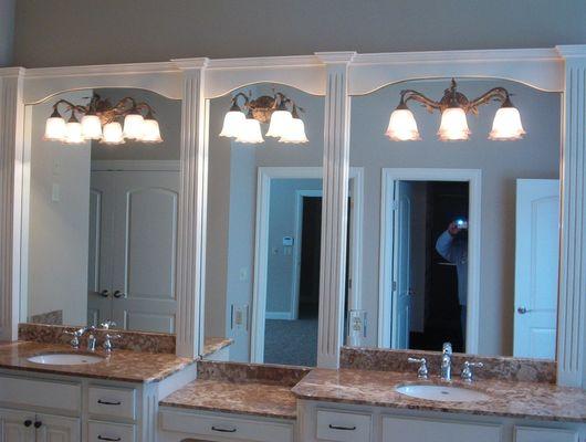 custom vanity mirrors measured and designed specific for you