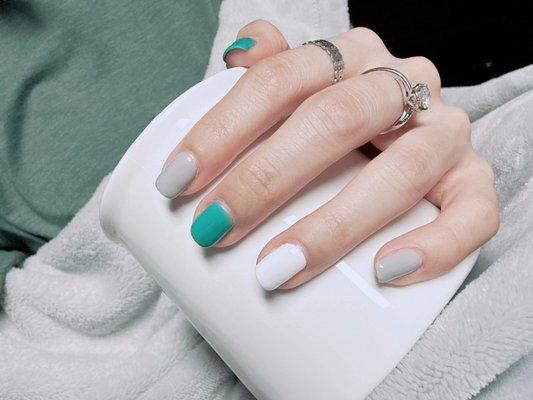 Perfect mix color nail for summer