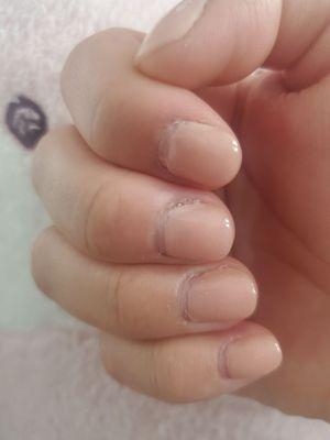 Dip powder nail