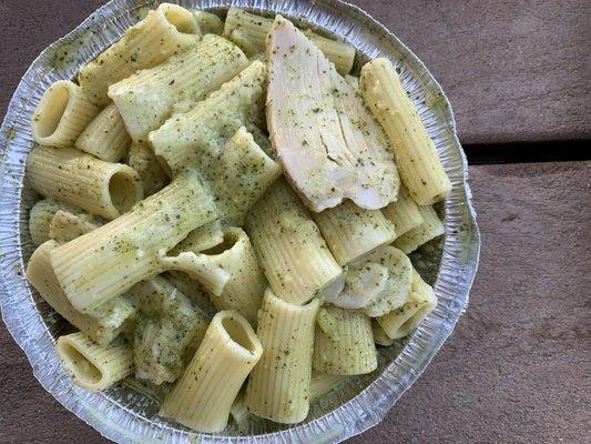 chicken pesto rigatoni = $10.99