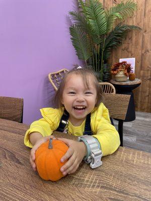 Kayla loving October Autumn pumpkin vibes