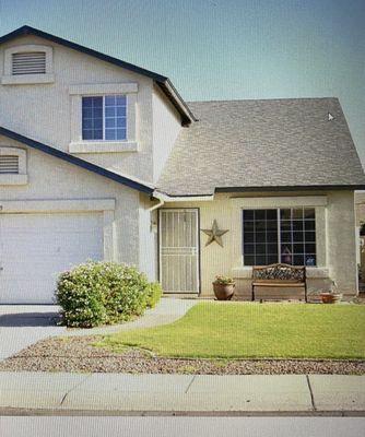 Painted house before image